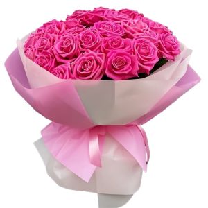 Букет із 35 рожевих троянд