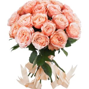 Букет із 25 півонієподібних троянд Кахала
