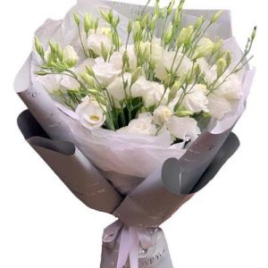 Ніжний букет із 7 гілок еустоми