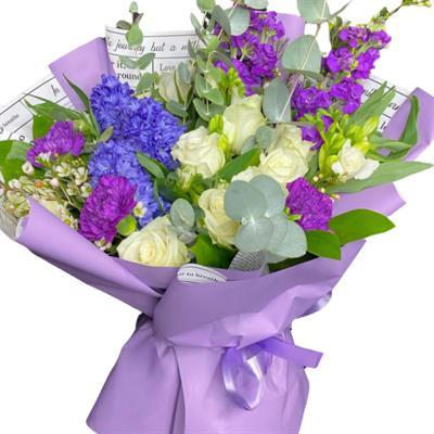 Збірний букет із гіацинту