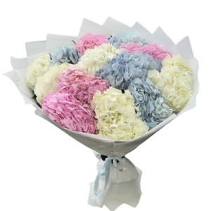 Ніжна композиція із 11 гортензій