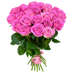 Букет із 25 рожевих троянд "Розалія"