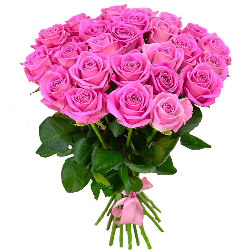 Букет із 25 рожевих троянд "Розалія"