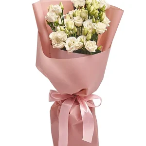 Букет із 5 гілок білих еустом