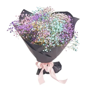 Букет із 7 гілок різнокольорової гіпсофіли