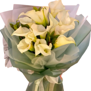 Букет із 19 білих кал