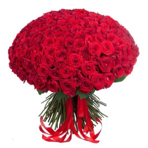 Букет із 201 червоної троянди