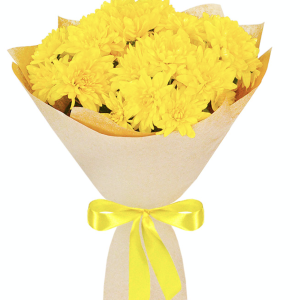 Букет з 3 яскравих хризантем