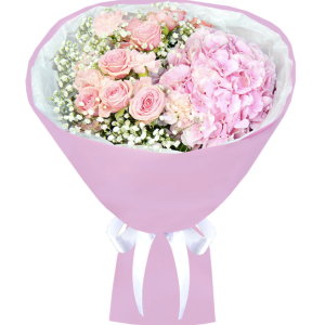 Ніжний авторський букет із гортензією