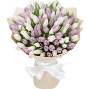 Букет із 101 тюльпана "Весна"