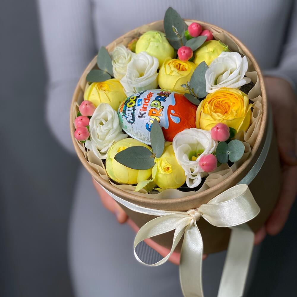 Квіти в коробці з кіндером - Зображення 2